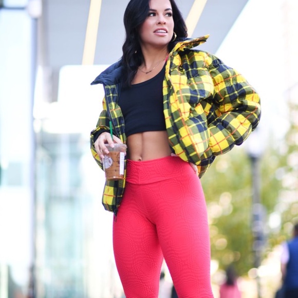 BOOTY BY BRABANTS Red Mermaid Leggings ONE SIZE - Picture 3 of 7